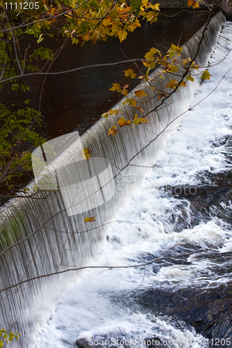 Image of Beautiful Autumn Waterfall