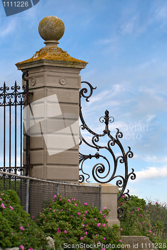 Image of Fancy Wrought Iron Gate