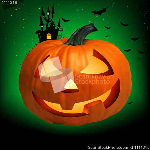 Image of Happy Halloween Pumpkin, Jack O Lantern. EPS 8