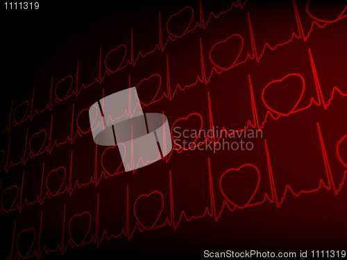 Image of Cardiogram EKG. EPS 8