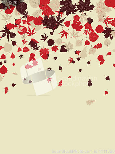 Image of Autumn retro background. EPS 8