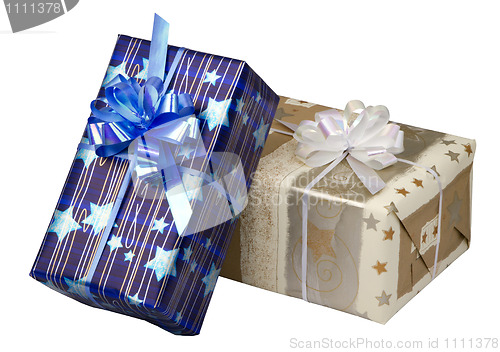 Image of gift boxes  at Christmas or New Year