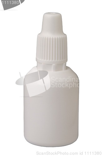 Image of white plastic medicine bottle