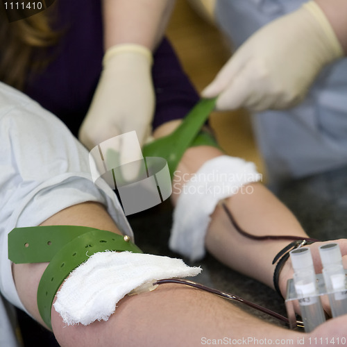 Image of blood donation