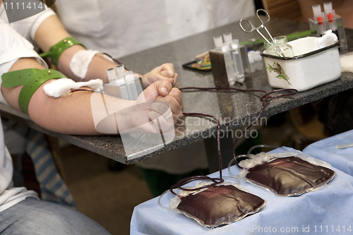 Image of blood donation