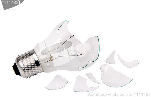 Image of broken household light bulb