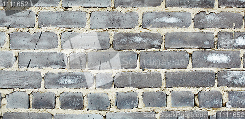 Image of Old moldy gray brick wall