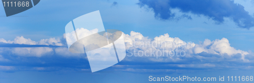 Image of Long cloud in sky - panoramic photo