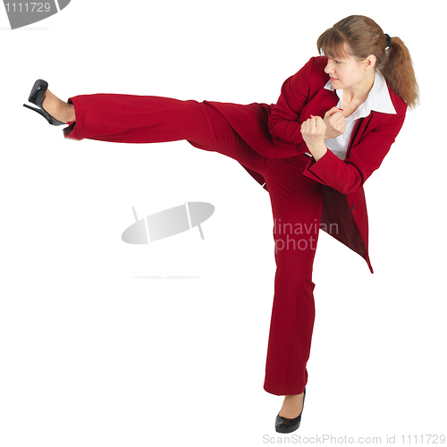 Image of Woman does a heel strike your opponent