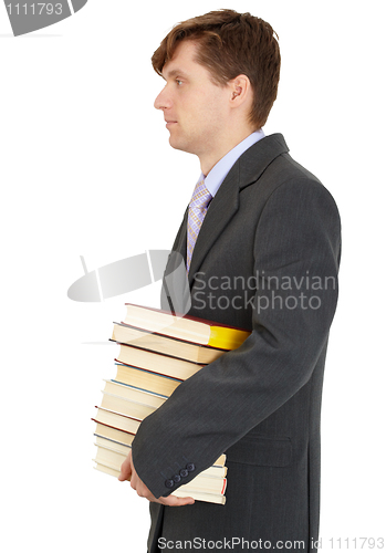 Image of Young man with books