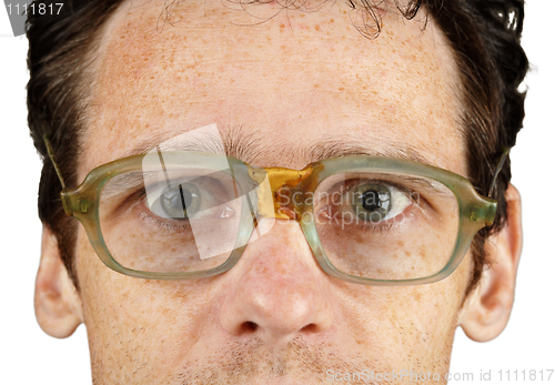 Image of Face in bad old spectacles