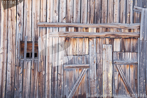 Image of Wooden wall old country barn