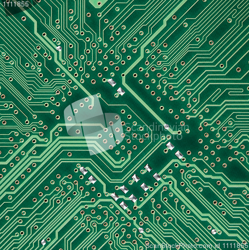 Image of Circuit board electronic square texture