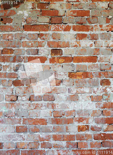Image of Background - dilapidated red brick wall