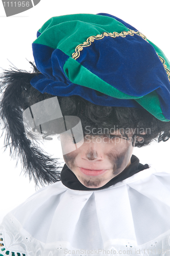 Image of Child playing Zwarte Piet or Black Pete