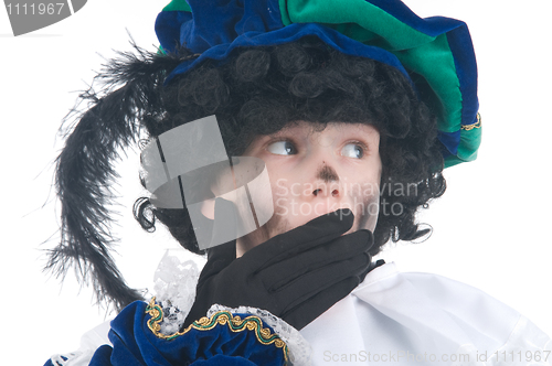 Image of Child playing Zwarte Piet or Black Pete