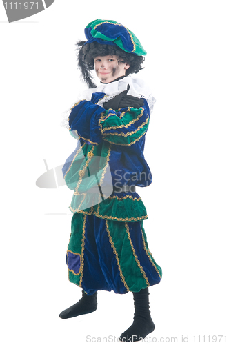 Image of Child playing Zwarte Piet or Black Pete