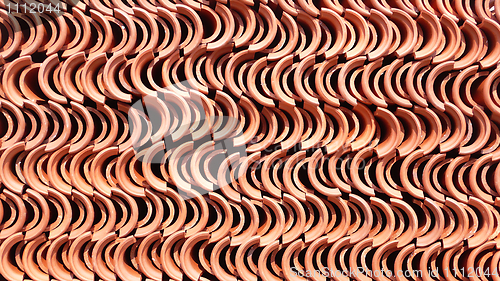 Image of Piles of roof tiles made of pottery