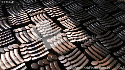 Image of Piles of roof tiles made of pottery