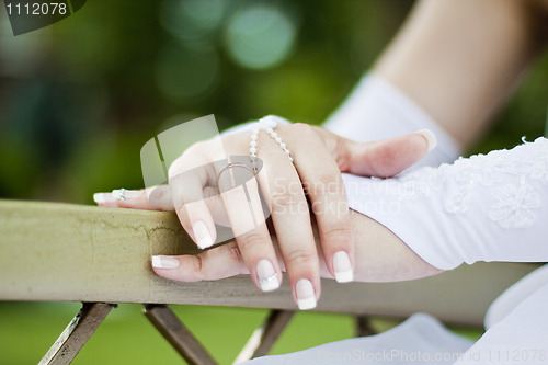 Image of Palms of the bride