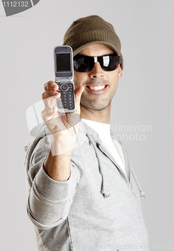 Image of Man with a cellphone