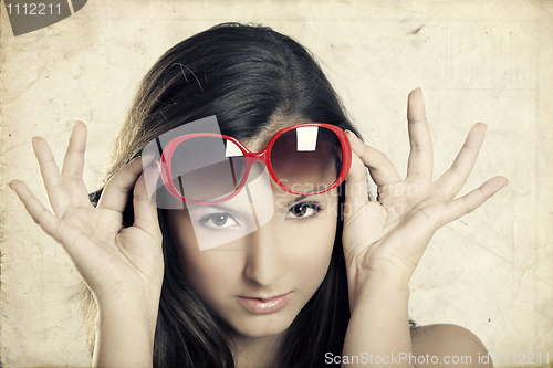 Image of Girl with sunglasses