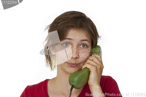 Image of Woman during phone call