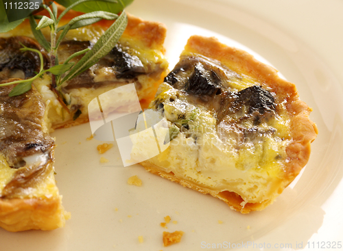 Image of Mushroom Quiche Slice