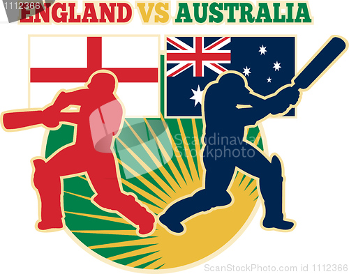 Image of cricket batsman batting england australia