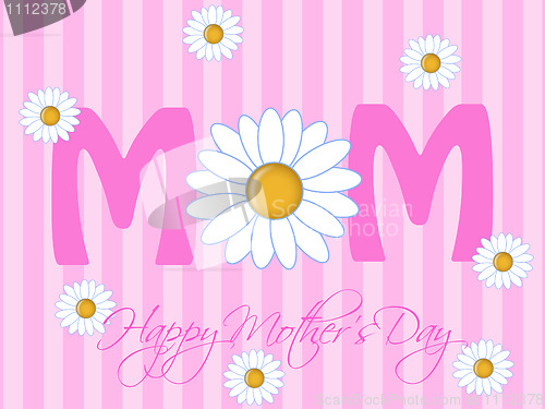 Image of Happy Mothers Day with Daisy Flowers