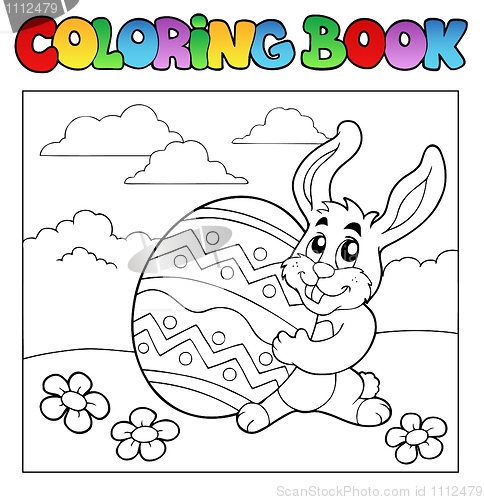 Image of Coloring book with Easter theme 1