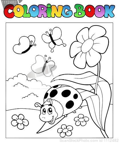 Image of Coloring book with ladybug 1