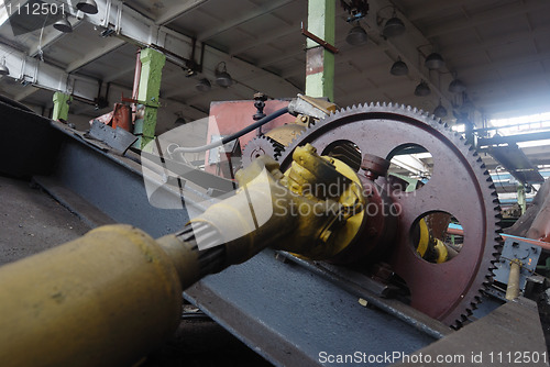 Image of abandoned industrial dirty workshop