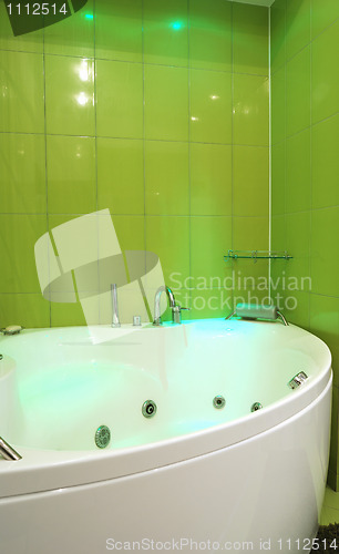 Image of green bathroom