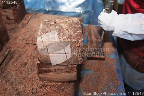 Image of big blocks of chocolate