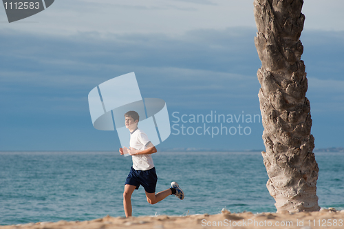 Image of Teenager jogging