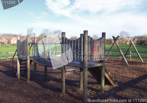 Image of wooden climbing frame