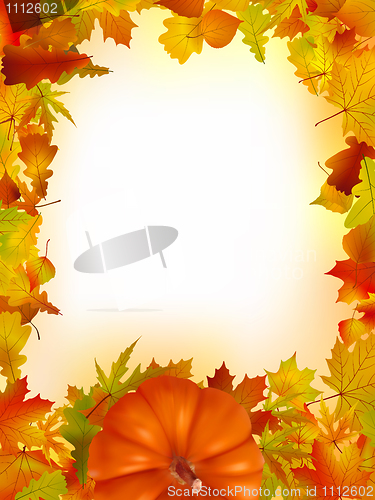 Image of Thanksgiving holiday frame. EPS 8