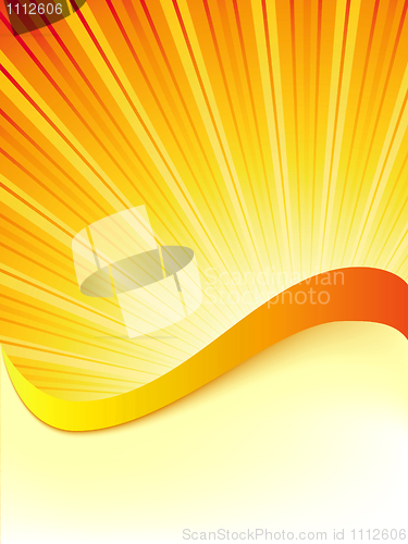 Image of Vector abstract sunny background.