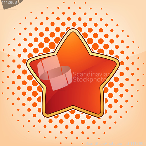 Image of Vector star, abstract design element. EPS 8