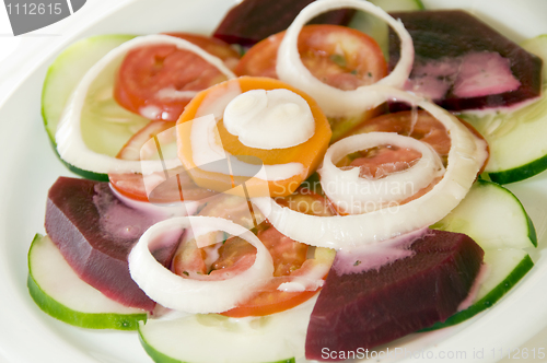 Image of typical garden salad nicaragua