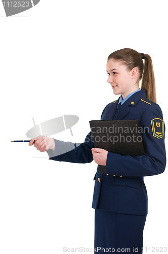 Image of girl in uniform