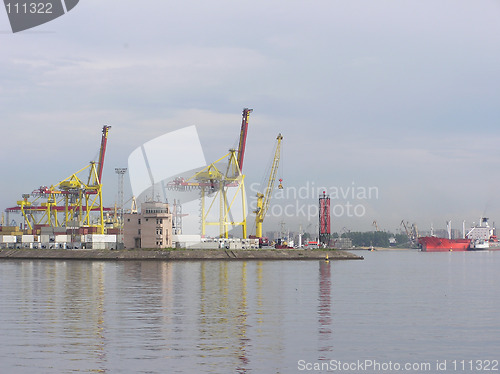 Image of Cranes in the port