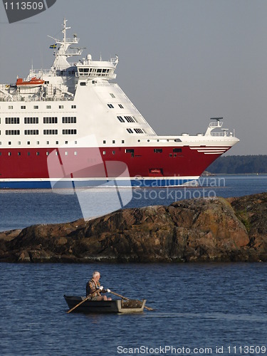 Image of Rowing Boat and Ferry