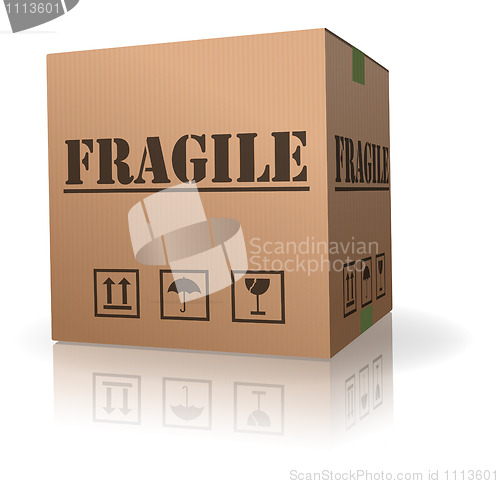 Image of fragile post package