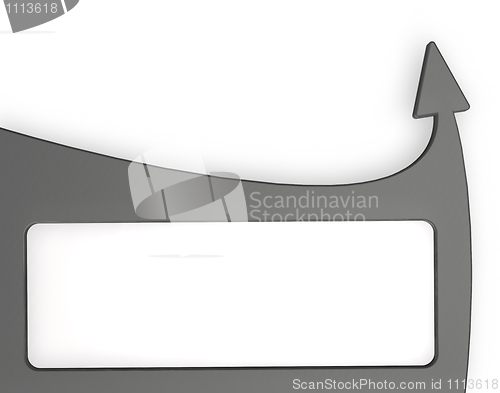 Image of frame border with arrow