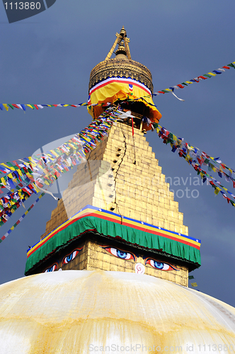 Image of Golden stupa in Kathmandu Nepal