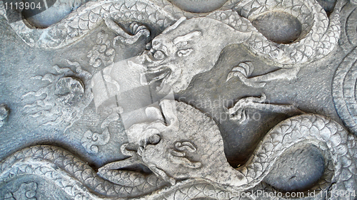 Image of Historical stone carvings of dragon