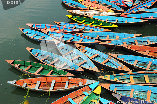 Image of Colorful tour boats 
