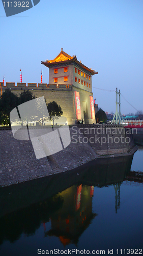 Image of Night scenes of Xian China